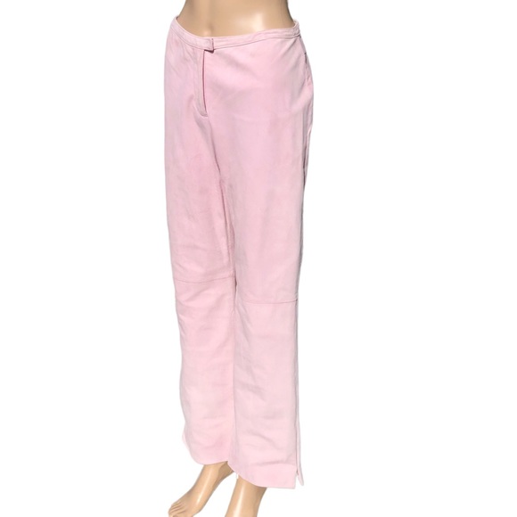 St. John Collection pink suede pants Sz 4 - Picture 7 of 15